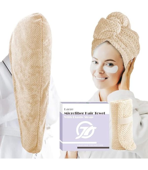 FREATECH Large Microfibre Hair Towel Wrap