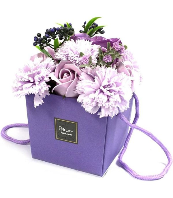 Soap Flower Bouquet – Lavender